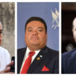 Aldo Dávila, Allan Rodríguez y Alvaro Arzú, diputados.