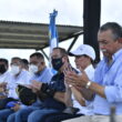 Manuel Conde Orellana en una gira con el presidente Alejandro Giammattei.